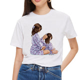 SexeMara Super Mom T hemd Frauen Mutter der Liebe Druck Weißen T-shirt Harajuku Mama T-shirt Vogue Tops t shirt Femme vogue Sommer - app80