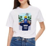 SexeMara Super Mom T hemd Frauen Mutter der Liebe Druck Weißen T-shirt Harajuku Mama T-shirt Vogue Tops t shirt Femme vogue Sommer - app80