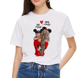 SexeMara Super Mom T hemd Frauen Mutter der Liebe Druck Weißen T-shirt Harajuku Mama T-shirt Vogue Tops t shirt Femme vogue Sommer - app80