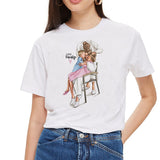 SexeMara Super Mom T hemd Frauen Mutter der Liebe Druck Weißen T-shirt Harajuku Mama T-shirt Vogue Tops t shirt Femme vogue Sommer - app80