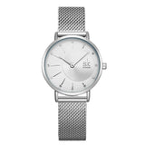 Shengke New Creative Women Watches Luxury Rosegold Quartz Ladies Watches Relogio Feminino Mesh Band Wristwatches Reloj Mujer