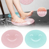 Silicone Bath Shower Back Brush Massager Bath Foot Brush Dead Skin Anti Skid Pad Bath Mats Sole Cleaner Foot Massage Stepping Ba