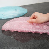 Silicone Bath Shower Back Brush Massager Bath Foot Brush Dead Skin Anti Skid Pad Bath Mats Sole Cleaner Foot Massage Stepping Ba