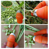 Silicone Thumb Knife Finger Protector Vegetable Harvesting Knife Plant Blade Scissors Cutting  Rings Garden Gloves