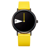 Sinobi Frauen Uhr Kreative Armbanduhr Dame Uhr Drehen Gelb Leder Band Armbanduhren Uhr Montres Femme Reloj Mujer - app80