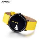 Sinobi Frauen Uhr Kreative Armbanduhr Dame Uhr Drehen Gelb Leder Band Armbanduhren Uhr Montres Femme Reloj Mujer - app80