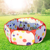 dasda  Small Animals Cage Tent Breathable Pet Playpen Pop Open Exercise Fence Portable Yard Fence for Guinea Pig Rabbits Hamster 20E