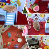 dasda  Small Animals Cage Tent Breathable Pet Playpen Pop Open Exercise Fence Portable Yard Fence for Guinea Pig Rabbits Hamster 20E
