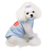 Small Dog Clothes I Love Mom&Dad Dog Coat Jacket Warm Winter Dog Hoodie Clothing Chihuahua Cat/Puppy Outfits For Small Dogs