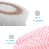 Smart Sonic Facial Cleansing Massager Brush Silicone Deep Pore Face Care Cleaner Machine