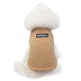 dasda  Soft Fleece Dog Coat Warm Dog Clothes Winter Puppy Chihuahua Pug Bulldog Pet Clothing Winter Dog Jacket For Small Dogs