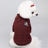 dasda  Soft Knitted Winter Dog Clothes Warm Dog Coat Small Dog Sweater Shih tzu Pug Poodle Puppy Jacket Pet Jumper Sweater For Dog Cat