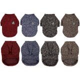 dasda  Soft Knitted Winter Dog Clothes Warm Dog Coat Small Dog Sweater Shih tzu Pug Poodle Puppy Jacket Pet Jumper Sweater For Dog Cat