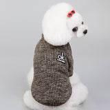 dasda  Soft Knitted Winter Dog Clothes Warm Dog Coat Small Dog Sweater Shih tzu Pug Poodle Puppy Jacket Pet Jumper Sweater For Dog Cat