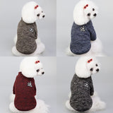 dasda  Soft Knitted Winter Dog Clothes Warm Dog Coat Small Dog Sweater Shih tzu Pug Poodle Puppy Jacket Pet Jumper Sweater For Dog Cat