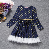 Spring Autumn Long Sleeves Children Girl Clothes Casual School Dress for Girls mini Tutu Dress Kids Girl Party Wear Clothing