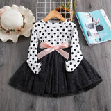 Spring Autumn Long Sleeves Children Girl Clothes Casual School Dress for Girls mini Tutu Dress Kids Girl Party Wear Clothing