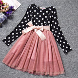 Spring Autumn Long Sleeves Children Girl Clothes Casual School Dress for Girls mini Tutu Dress Kids Girl Party Wear Clothing