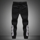 Spring Autumn Men Casual Sweatpants 2019 Mens Sportswear Joggers Striped Pants Fashion Male Skinny Slim Fitted Gyms Harem Pants