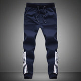 Spring Autumn Men Casual Sweatpants 2019 Mens Sportswear Joggers Striped Pants Fashion Male Skinny Slim Fitted Gyms Harem Pants
