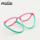 dasda  Square Blue Light Kids Glasses Optical Frame 2018 Children Boy Girls Computer Transparent Blocking Anti Reflective Eyeglasses UV