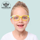 dasda  Square Blue Light Kids Glasses Optical Frame 2018 Children Boy Girls Computer Transparent Blocking Anti Reflective Eyeglasses UV