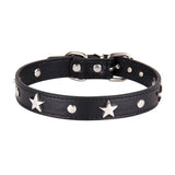 Star Studded Dog Collar for Small Dogs Leather Puppy Neck Strap Cat Collar Adjustable Pet Collars Dog Neck Supplies Accessories