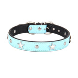 Star Studded Dog Collar for Small Dogs Leather Puppy Neck Strap Cat Collar Adjustable Pet Collars Dog Neck Supplies Accessories