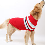 Stripe Big Dog Sweater Winter Warm Pet Clothes for Small Large Dog Chihuahua Golden Retriever Coat Puppy Suit Dogs Pets Clothing - app80