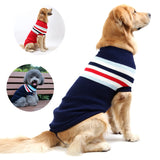 Stripe Big Dog Sweater Winter Warm Pet Clothes for Small Large Dog Chihuahua Golden Retriever Coat Puppy Suit Dogs Pets Clothing - app80