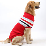 Stripe Big Dog Sweater Winter Warm Pet Clothes for Small Large Dog Chihuahua Golden Retriever Coat Puppy Suit Dogs Pets Clothing - app80