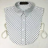 Stripe Women Fake Collar Detachable Shirt 2019 Dot Print Ladies False Collars Woman Removable Decorative Shirt Collar Denim