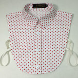 Stripe Women Fake Collar Detachable Shirt 2019 Dot Print Ladies False Collars Woman Removable Decorative Shirt Collar Denim