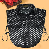 Stripe Women Fake Collar Detachable Shirt 2019 Dot Print Ladies False Collars Woman Removable Decorative Shirt Collar Denim