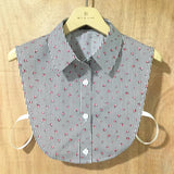 Stripe Women Fake Collar Detachable Shirt 2019 Dot Print Ladies False Collars Woman Removable Decorative Shirt Collar Denim