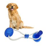Suction Cup Dog Push Toy Pet Toys Molar Bite Self-Playing Rubber Ball Toy Molar Chew Toy Dog Toothbrush Puppy Toys Dog Ball
