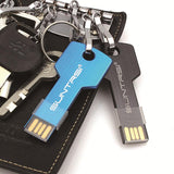 Suntrsi USB Flash Drive 128GB Metal Key Pendrive 64GB Waterproof Pen Drive USB 2.0 32GB 16GB Memory Stick USB Flash Custom Metal