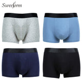 Sweeform Men Briefs 4 pcs/lot Cotton Underpants Mens Casual Seamless Underwear For Male Comfort Boxer Men Panties Underwear