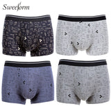 Sweeform Men Briefs 4 pcs/lot Cotton Underpants Mens Casual Seamless Underwear For Male Comfort Boxer Men Panties Underwear