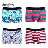 Sweeform Men Briefs 4 pcs/lot Cotton Underpants Mens Casual Seamless Underwear For Male Comfort Boxer Men Panties Underwear