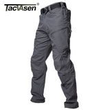 dasda  TACVASEN Tactical Cargo Pants Men Summer Straight Combat Army Military Pants Cotton Many Pockets Stretch Security Trousers Men