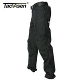 dasda  TACVASEN Tactical Cargo Pants Men Summer Straight Combat Army Military Pants Cotton Many Pockets Stretch Security Trousers Men