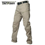 dasda  TACVASEN Tactical Cargo Pants Men Summer Straight Combat Army Military Pants Cotton Many Pockets Stretch Security Trousers Men