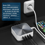 TOPK 8-Port Quick Charge 3.0 USB Charger EU US UK AU Plug Desktop Fast Phone Charger Adapter for iPhone Samsung Xiaomi Huawe - app80