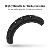 TOPK Cable Organizer Silicone USB Cable Winder Desktop Tidy Management Clips Cable Holder for Mouse Headphone Wire