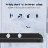 TOPK Silicone USB Cable Winder Desktop Cable Tidy Management Multipurpose Clips Cables Holder for Mouse Headphone Wire - app80