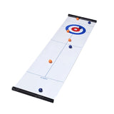 Table Top Curling Game Quality Tabletop Curling Game-Compact Curling Board Game Mini Table Games for Family School Travel Play