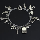 The Nightmare Before Christmas Charm Bracelet Jack Skeletron Sally Zero Anime