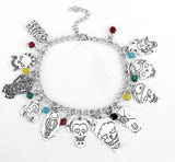 The Nightmare Before Christmas Charm Bracelet Jack Skeletron Sally Zero Anime