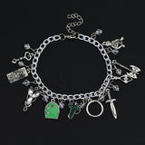 The Nightmare Before Christmas Charm Bracelet Jack Skeletron Sally Zero Anime